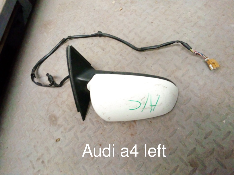 Audi A4 Left Side Door Mirror Assembly