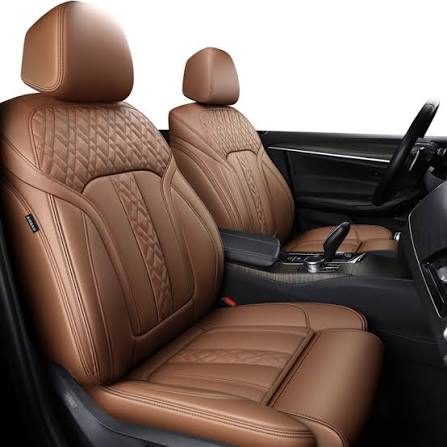 Premium Custom-Fit Leatherette Seat Covers Set