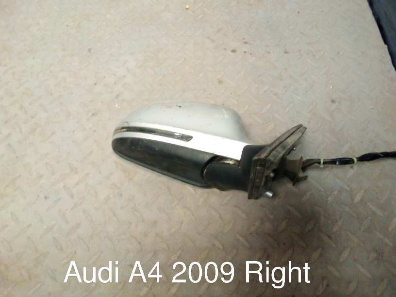 Audi A4 2009 Right Side Door Mirror Assembly