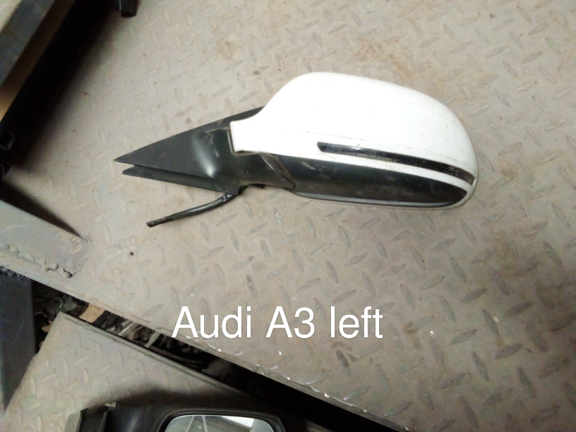 Audi A3 Left Side Door Mirror Assembly