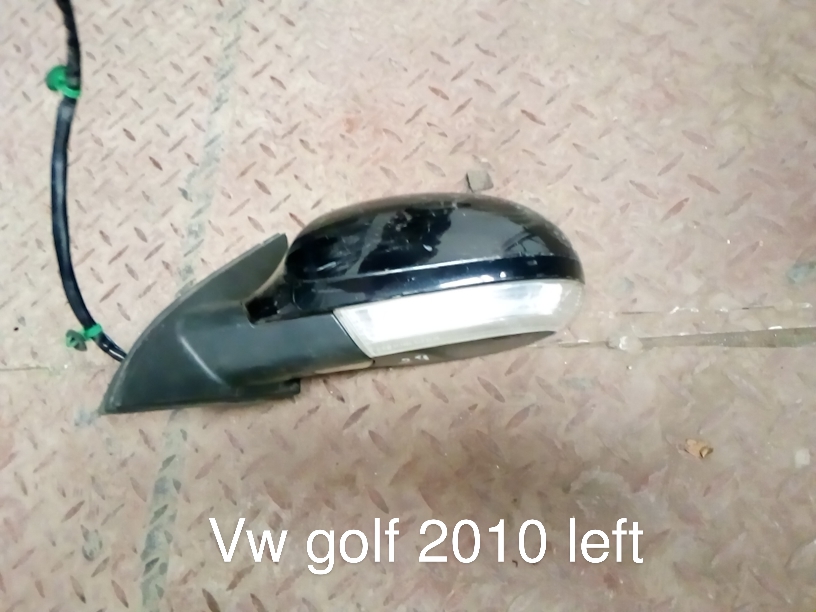 Volkswagen Golf 2010 Left Side Door Mirror Assembly