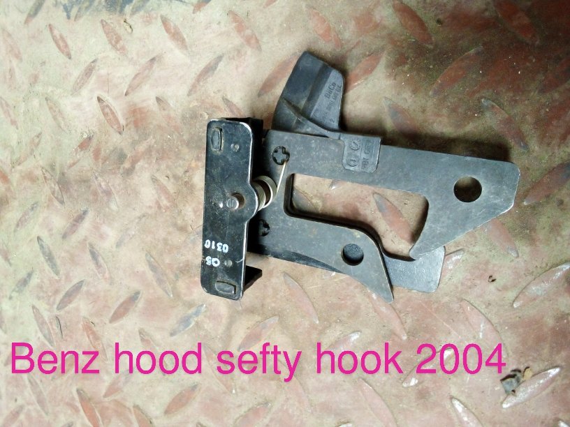 Mercedes Benz Hood Safety Latch Hook Assembly