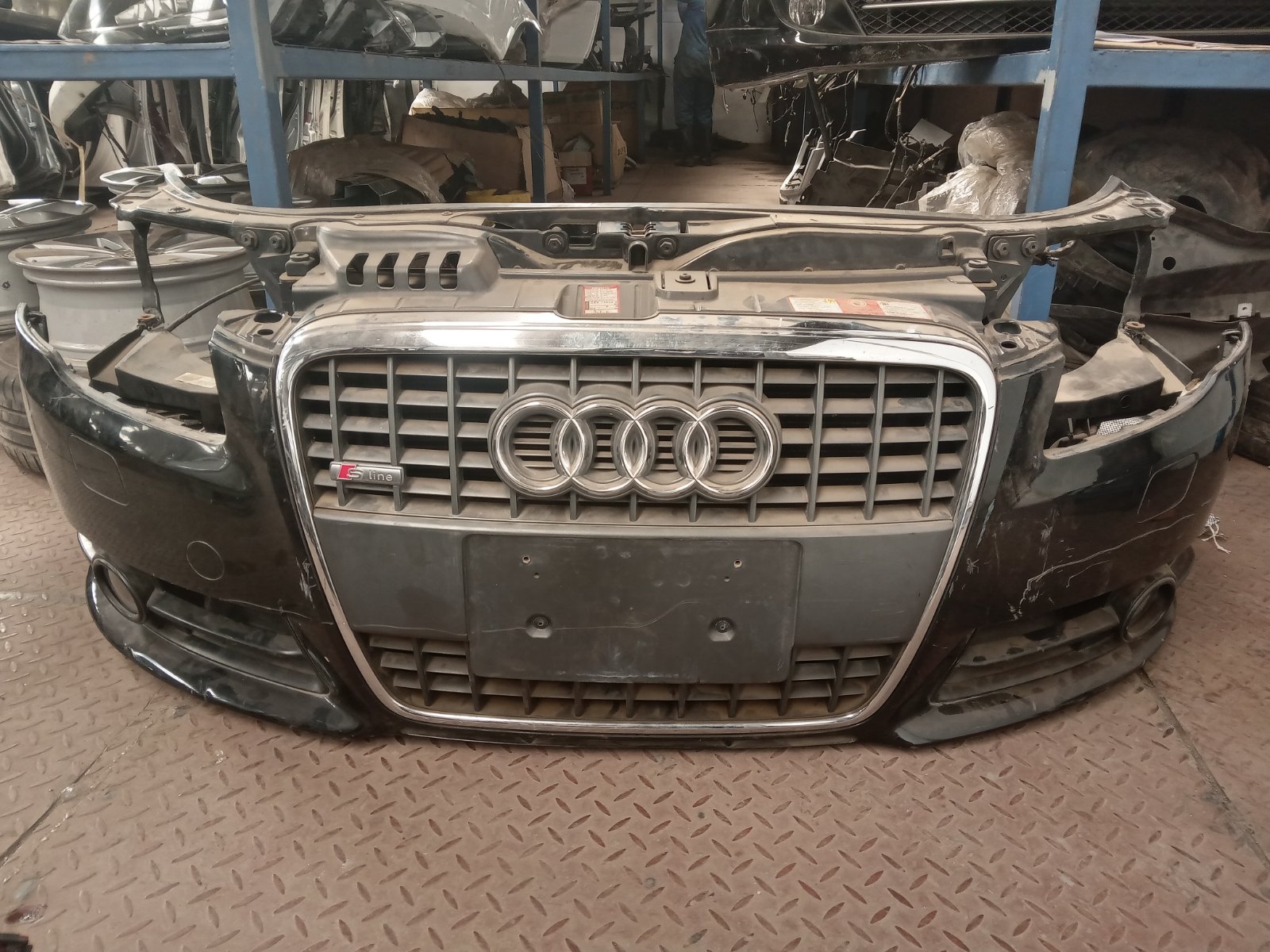 Audi A4 B8 S-Line Front Bumper Assembly with Grille