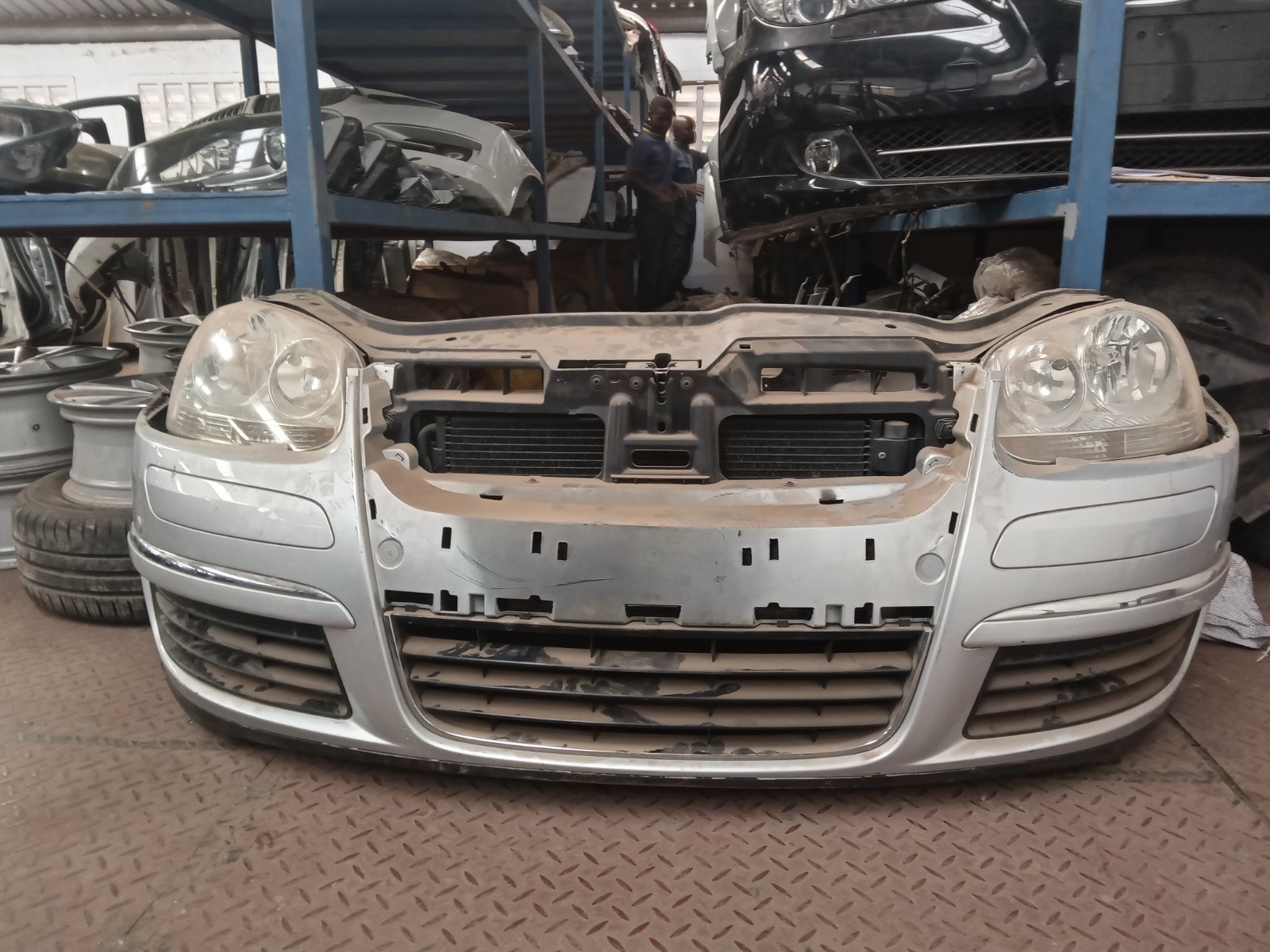 Volkswagen Golf Mk5 Front Bumper Assembly with Headlights