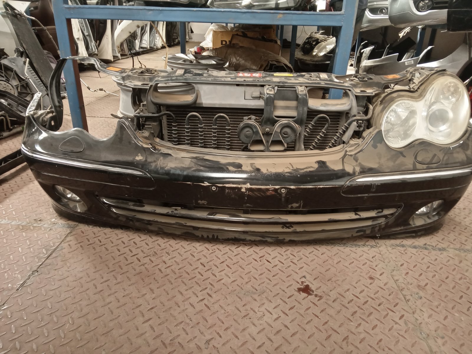 Mercedes-Benz W203 C-Class Front Bumper Assembly with Headlight