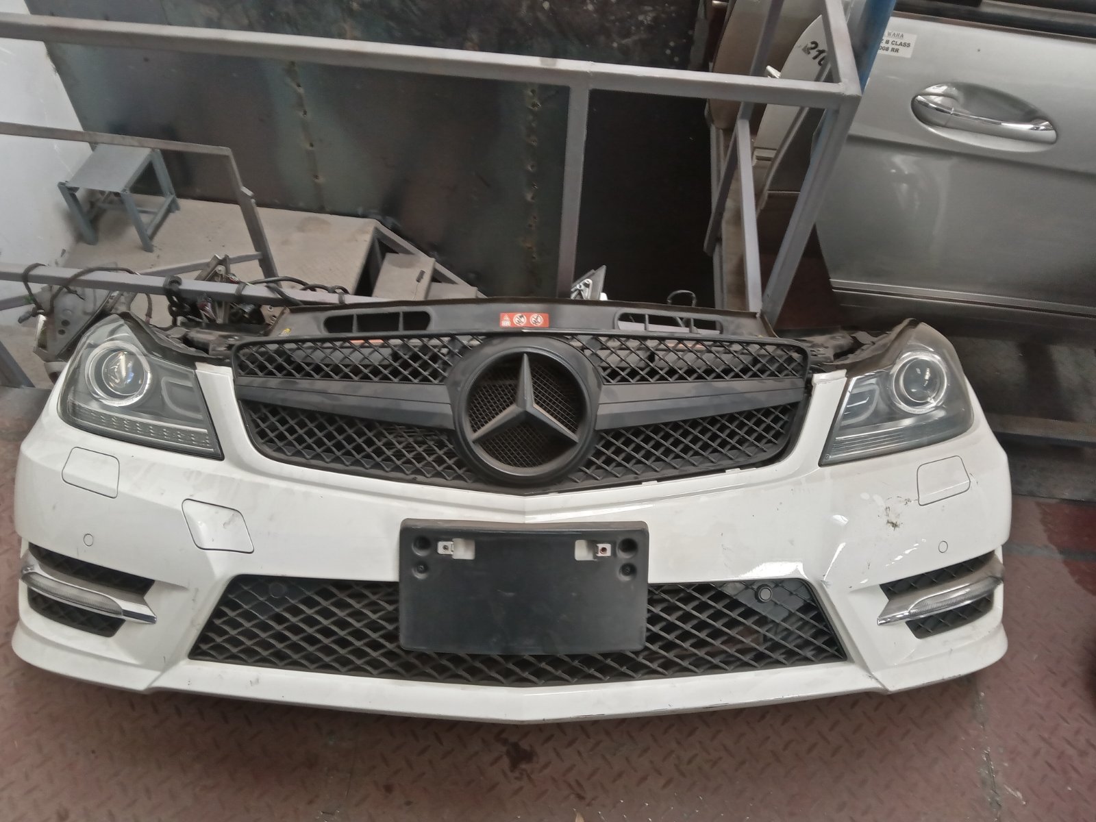 Mercedes-Benz C-Class W204 Facelift Front Bumper Assembly with Grille and Headlights