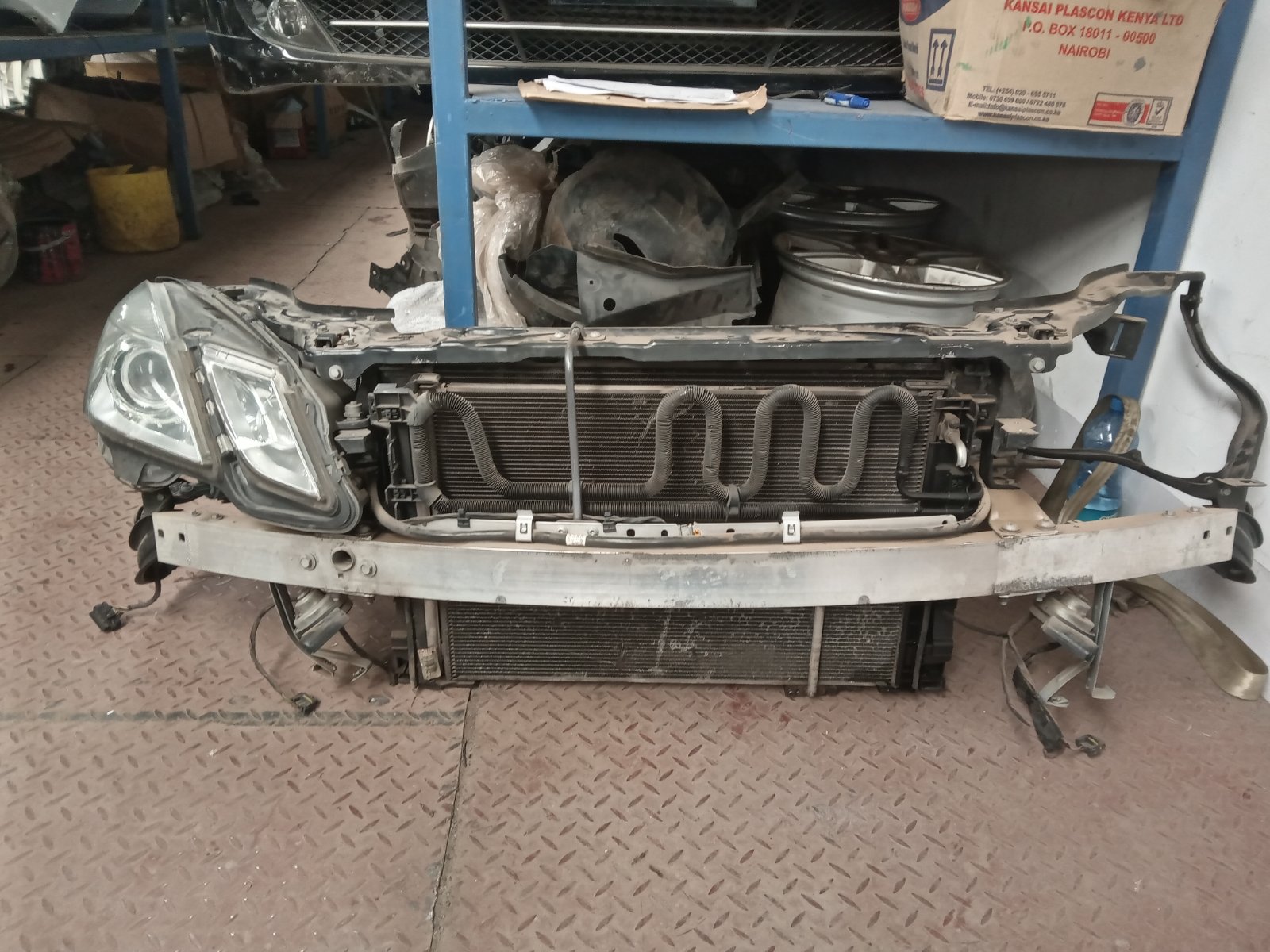Mercedes-Benz W212 Front End Assembly Radiator Support Core Support With Headlight