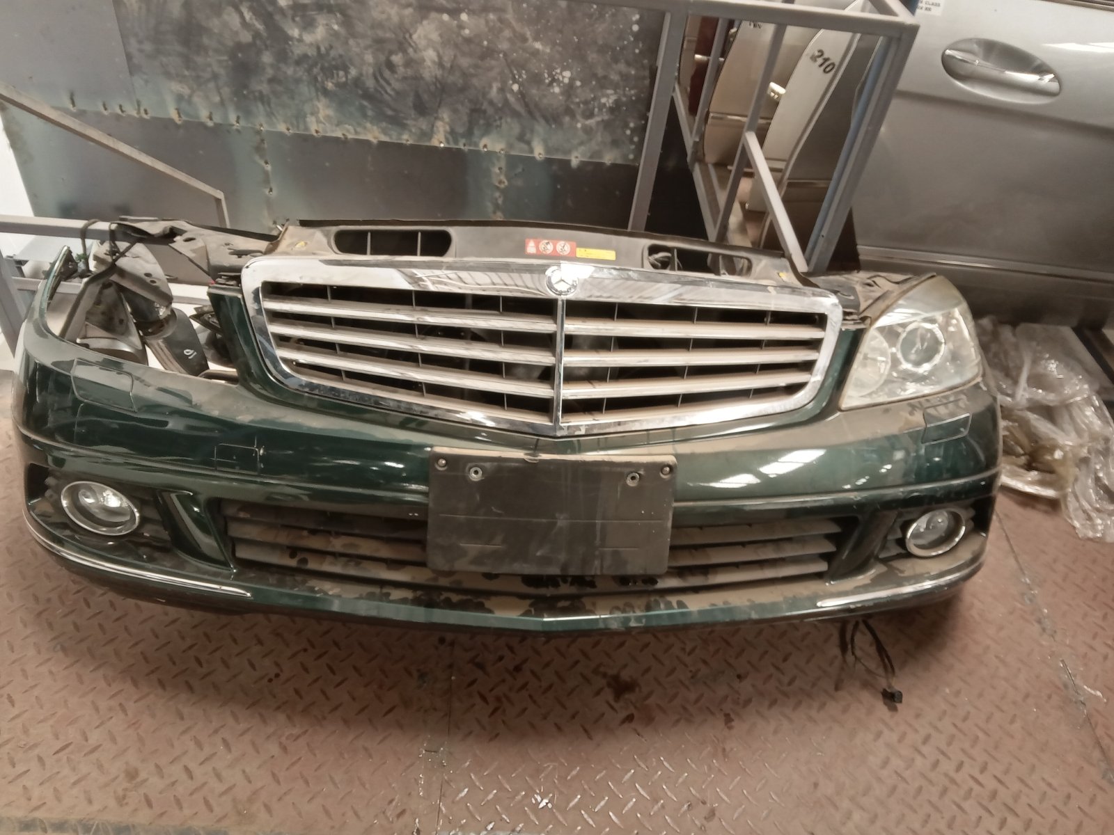 Mercedes-Benz W204 C-Class Front Bumper Assembly with Grille