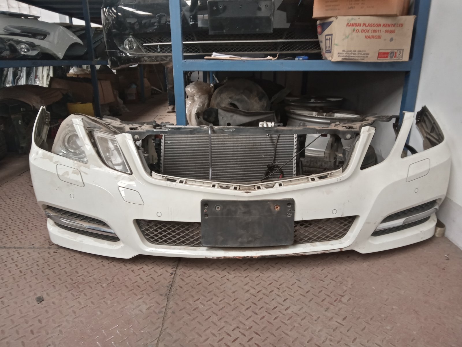 Mercedes-Benz E-class W212 Front Bumper Assembly With Headlights And Grille Support