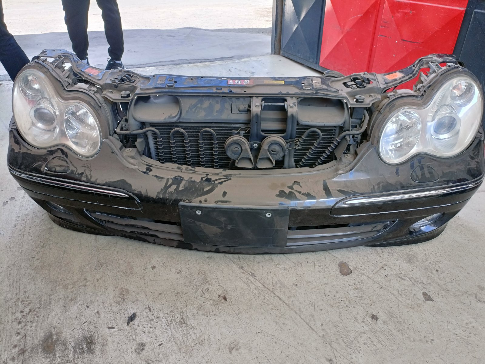 Mercedes Benz W203 C-Class Front Bumper Assembly with Headlights