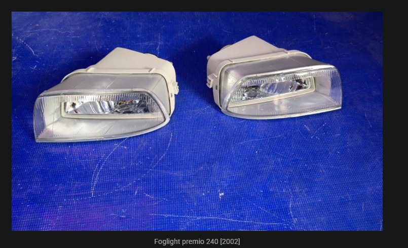 Toyota Premio NZT240 Fog Light Assembly