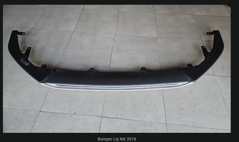 Lexus NX Front Bumper Lip 2018