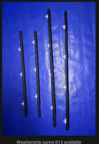 Nissan Sunny B15 Outer Weatherstrip Door Belts