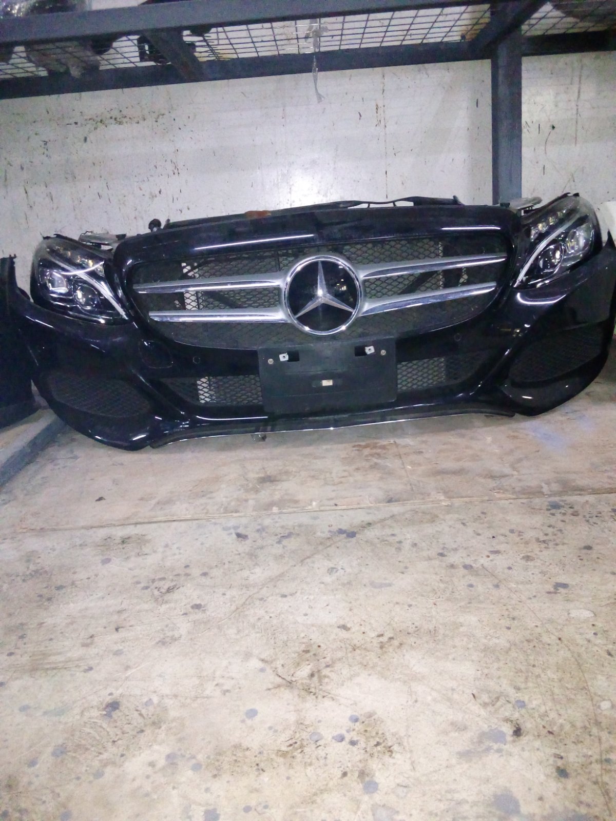 Mercedes Benz C-Class Front Bumper Assembly with Grille and Headlights