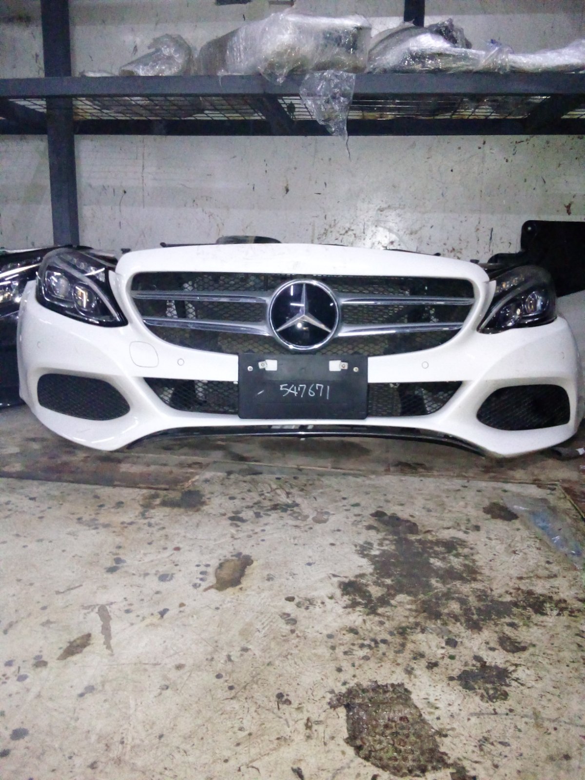 Mercedes Benz C-Class Complete Front Bumper Assembly with Grille