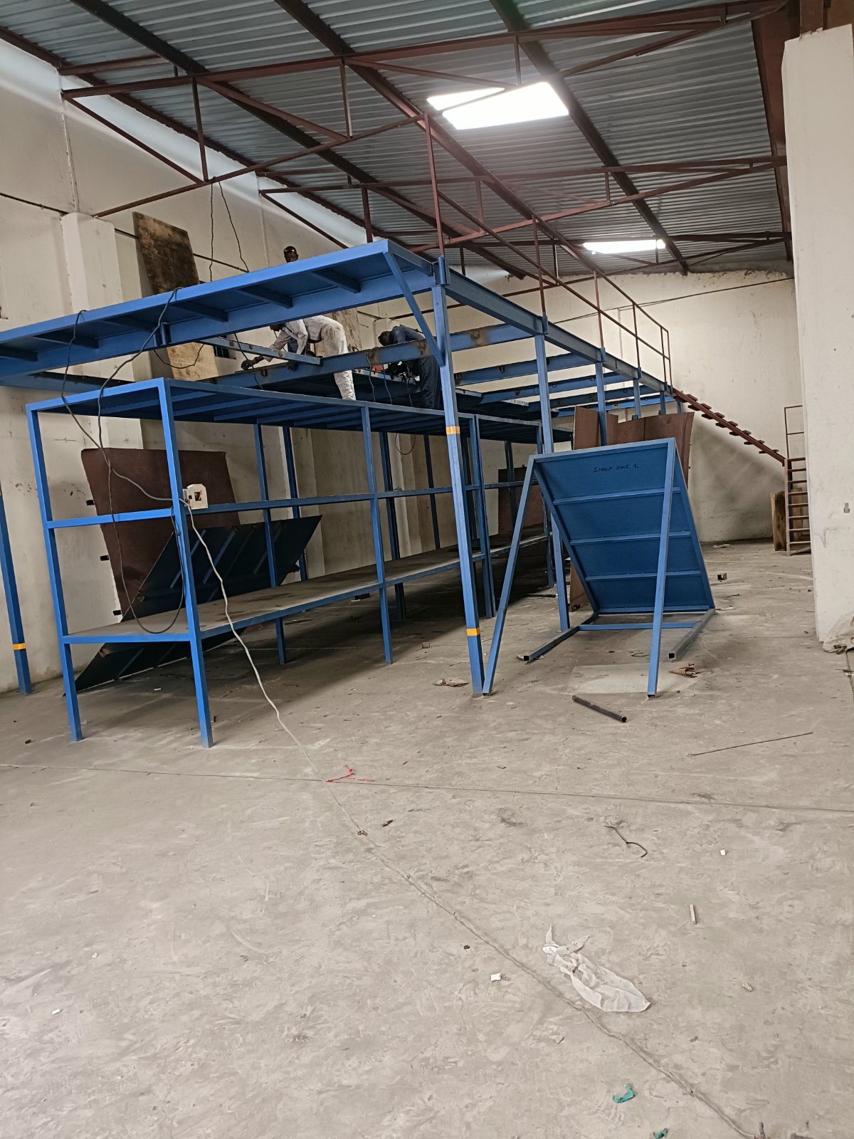 Automotive Warehouse Steel Mezzanine Storage Racking