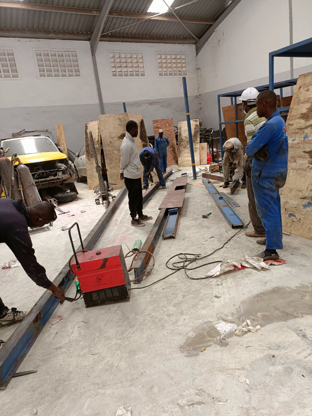 Automotive Workshop Lift Installation and Fabrication