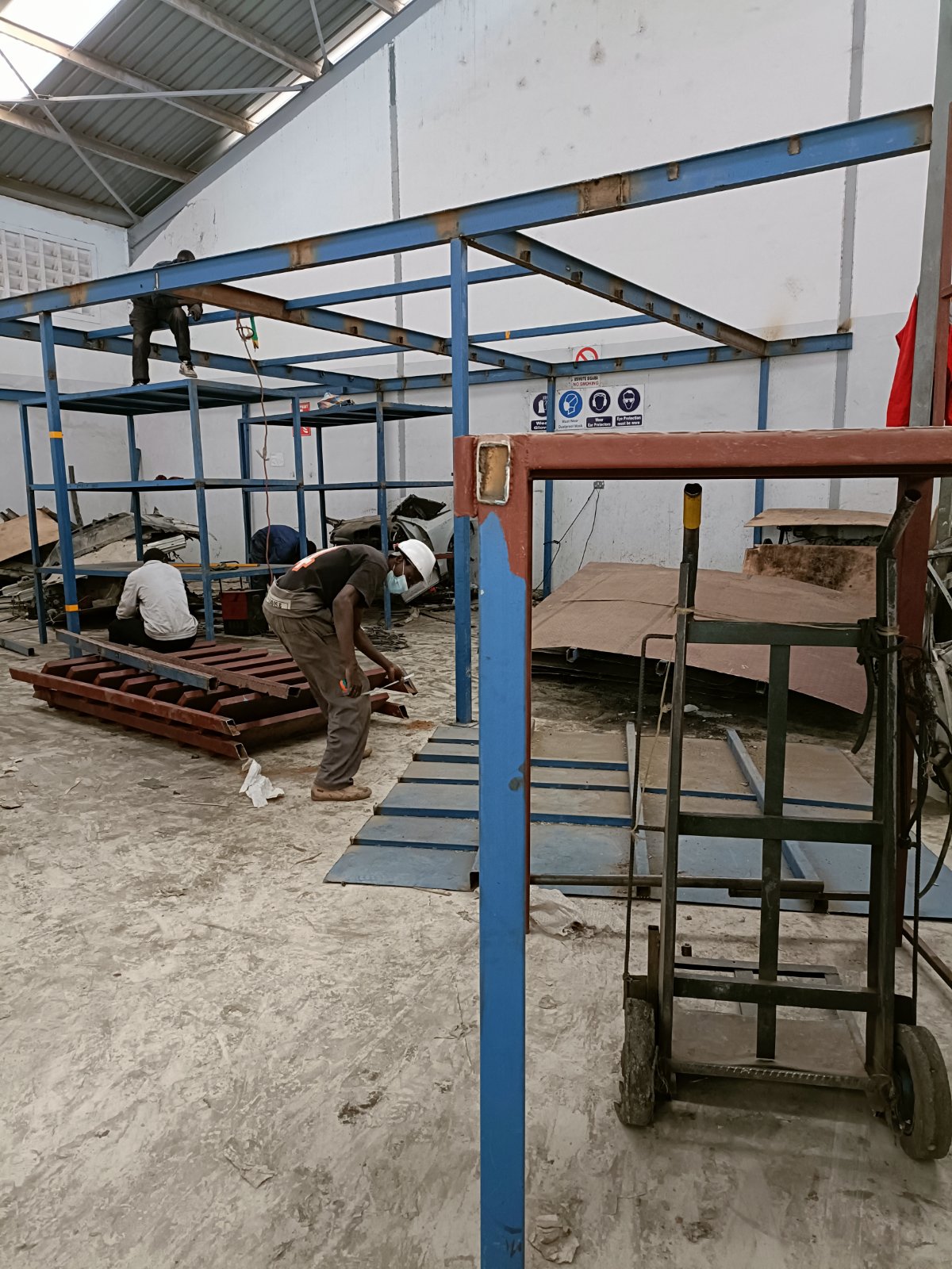 Garage Workshop Storage Racks and Hand Truck