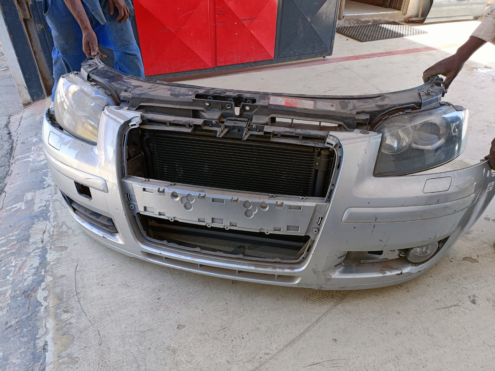 Audi A3 Front Bumper Assembly with Headlights and Radiator Support