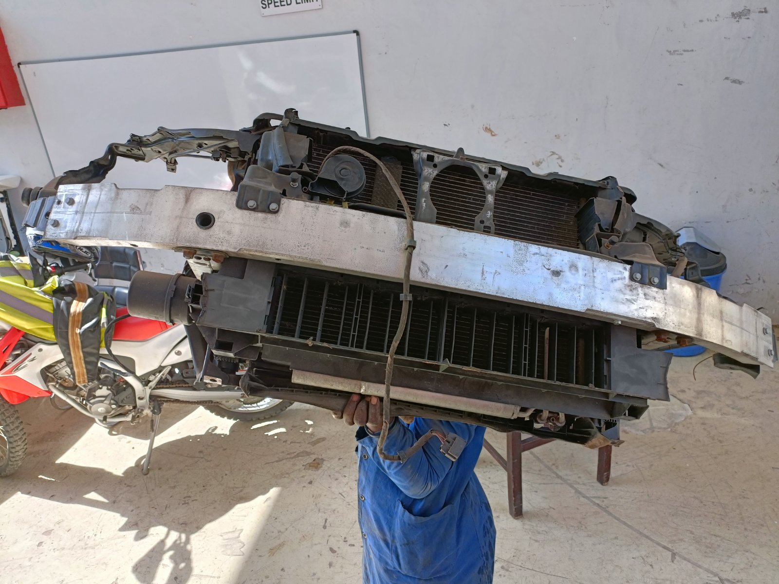 Toyota Hilux Revo Front Radiator Support And Bumper Reinforcement Assembly