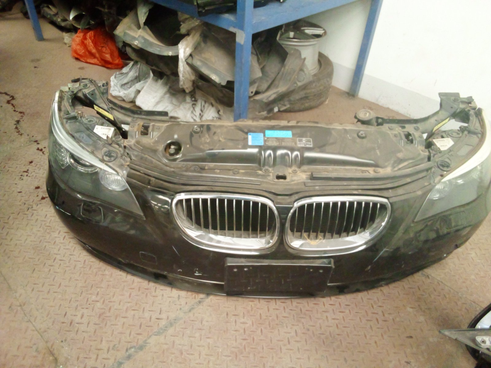 BMW 5 Series E60 Front Bumper Assembly With Headlights And Grille